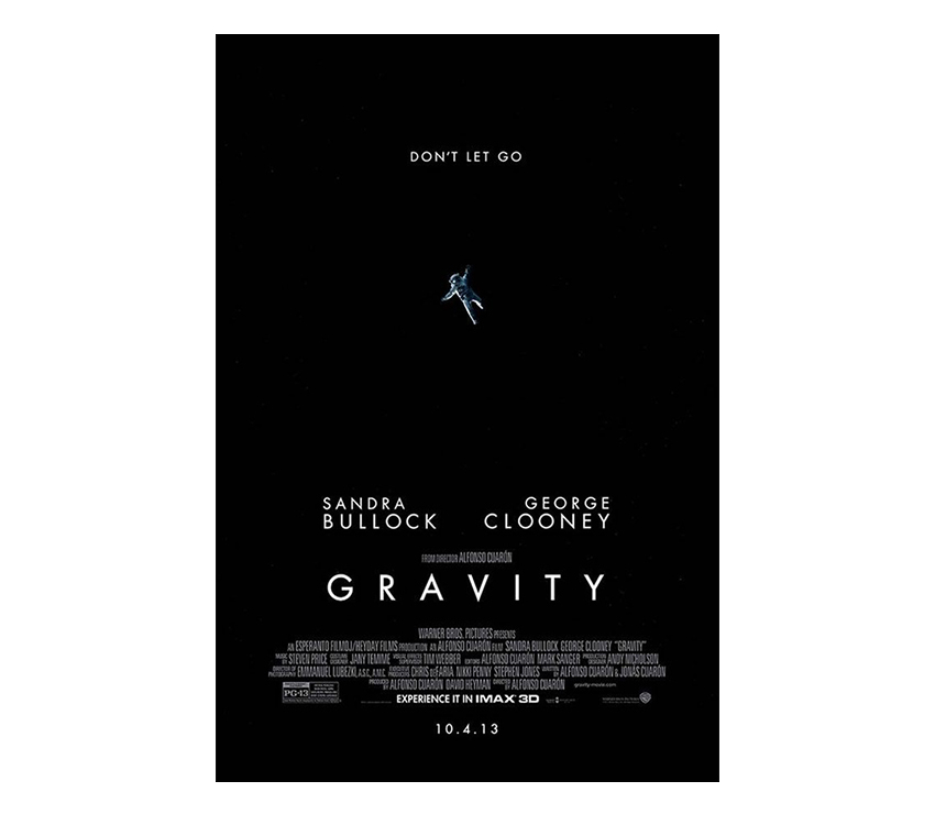 gravity movie posters typography spacing leading how did they do that indesign skills