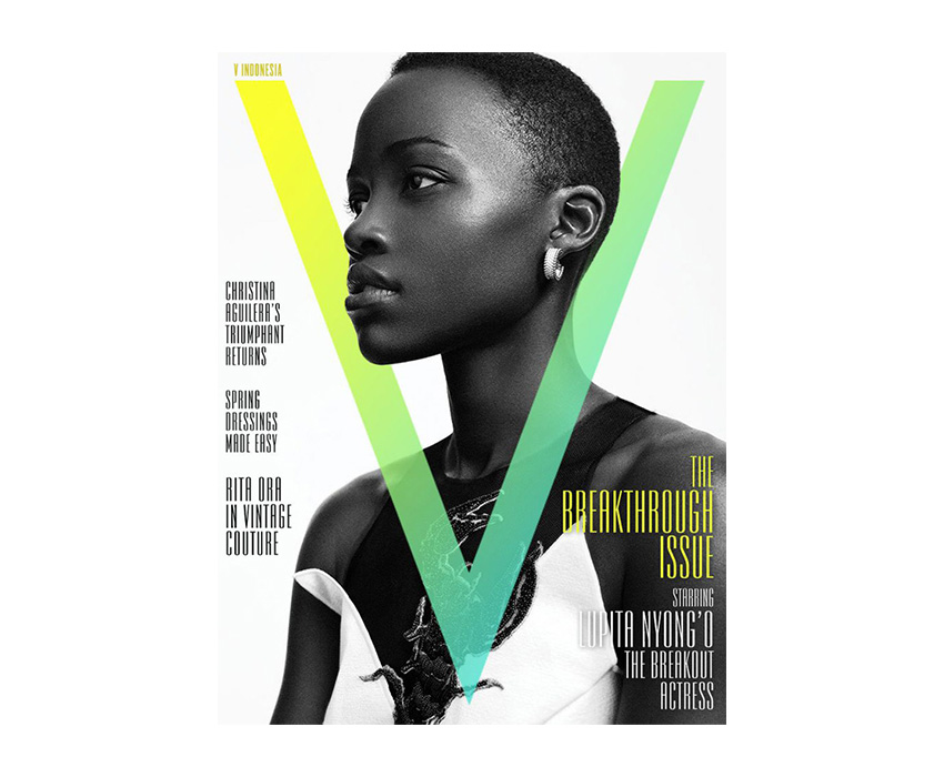 magazine cover design 3D effect v magazine