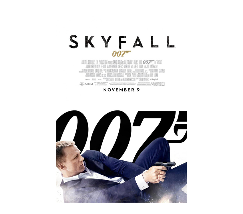 skyfall movie posters typography spacing leading how did they do that indesign skills