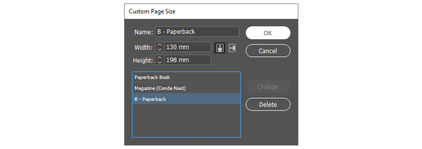 book file page size