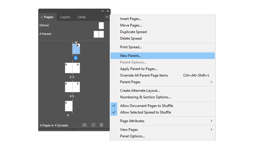 pages panel master pages indesign basics