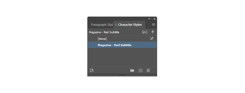 Character Style indesign skills styles