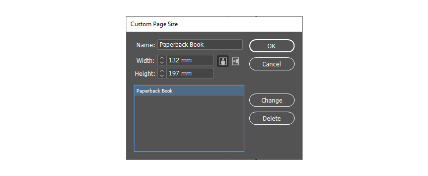 custom page size
