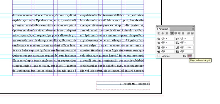baseline grid indesign align text snap to grid leading