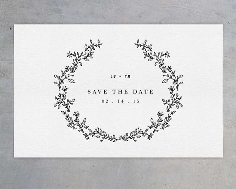 wedding invitations invite stylish unique modern beautiful design black and white monochrome cocorrina