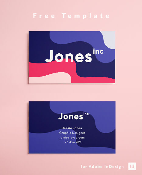Eighties (80s) inspired business card design for graphic design.