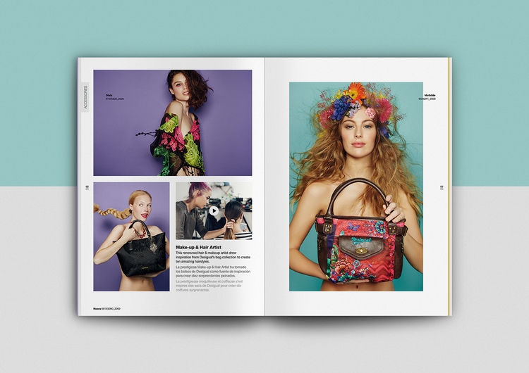 catalogue booklet lookbook design layout inspiration marketing desigual catalogue catalog spring summer fashion