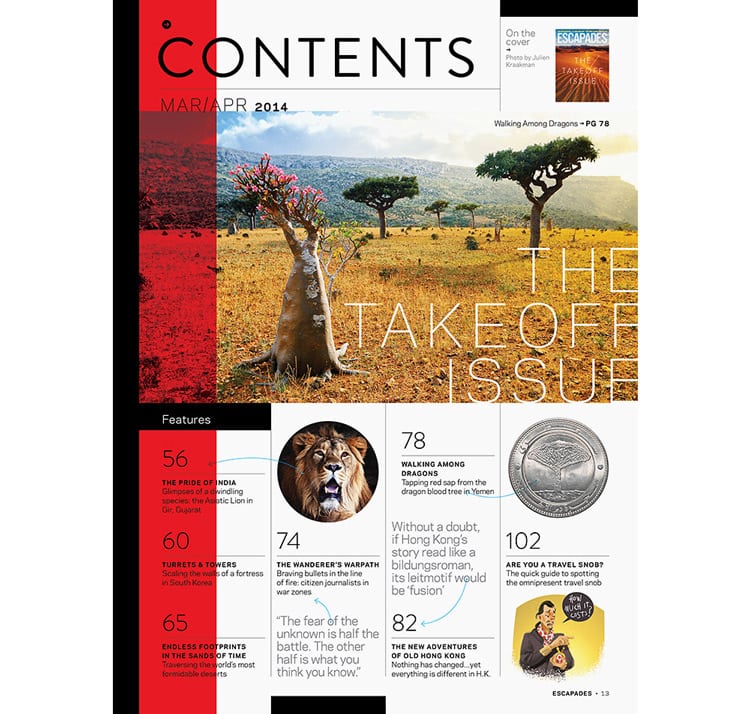 magazine layout design tips indesign contents page