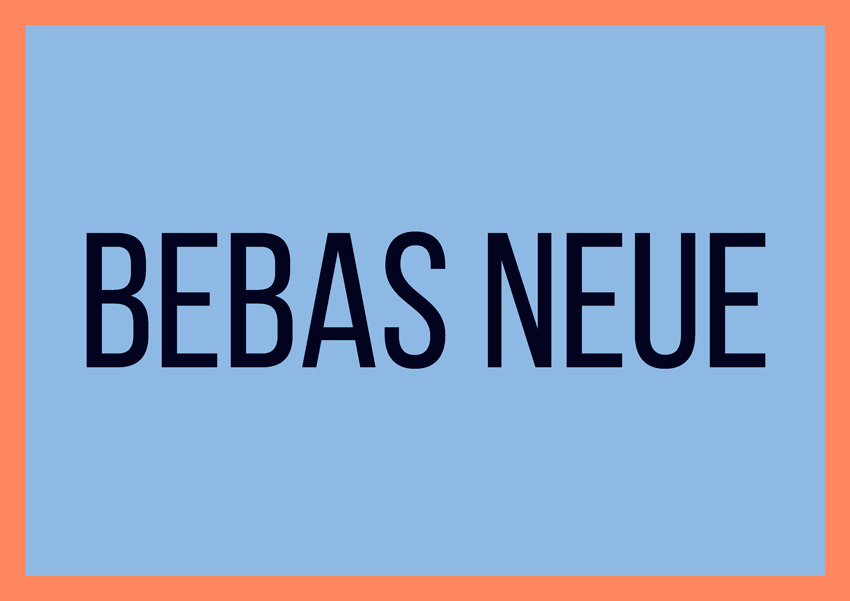 best free fonts for branding and logo design bebas neue