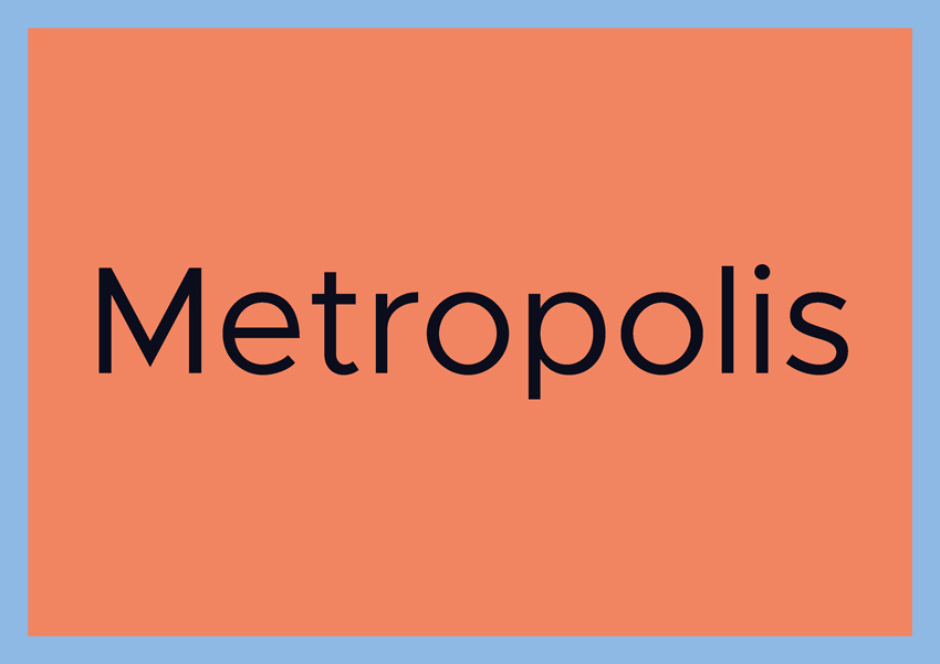best free fonts for branding and logo design metropolis