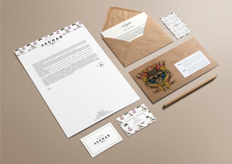 indesign inspiration stationery branding letterhead business card envelope