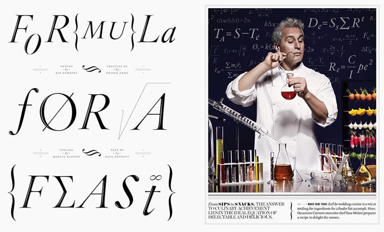 magazine layout design tips indesign bold big typography