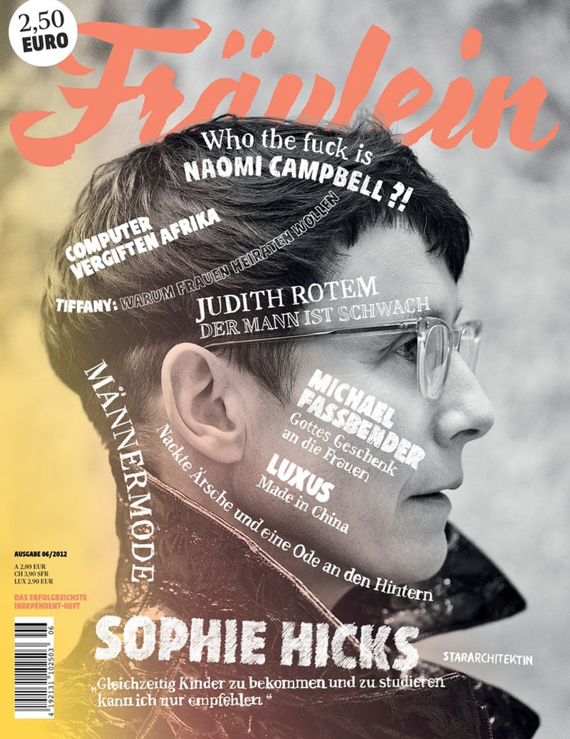 indesign curved text type on a path organic fluid typography fraulein magazine cover design