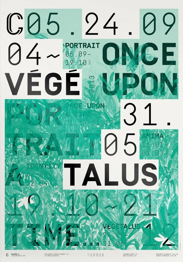 olab galerie c screen printing exhibition poster design typography