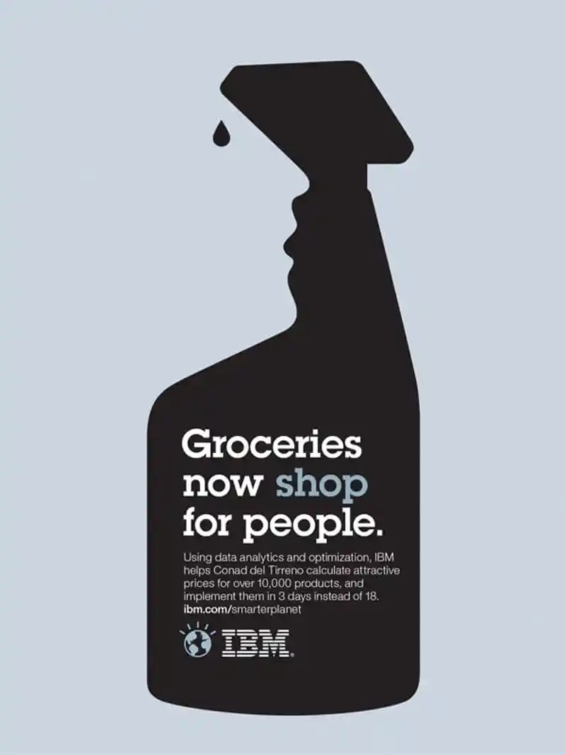 print ad design advertising noma bar IBM