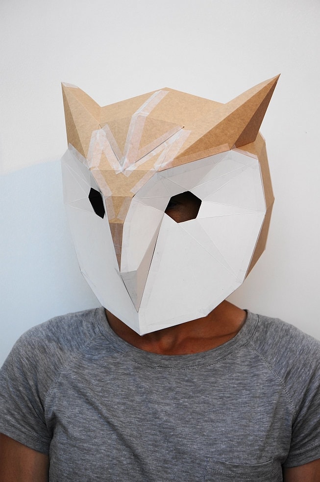 2017 graphic print design trends low poly masks print