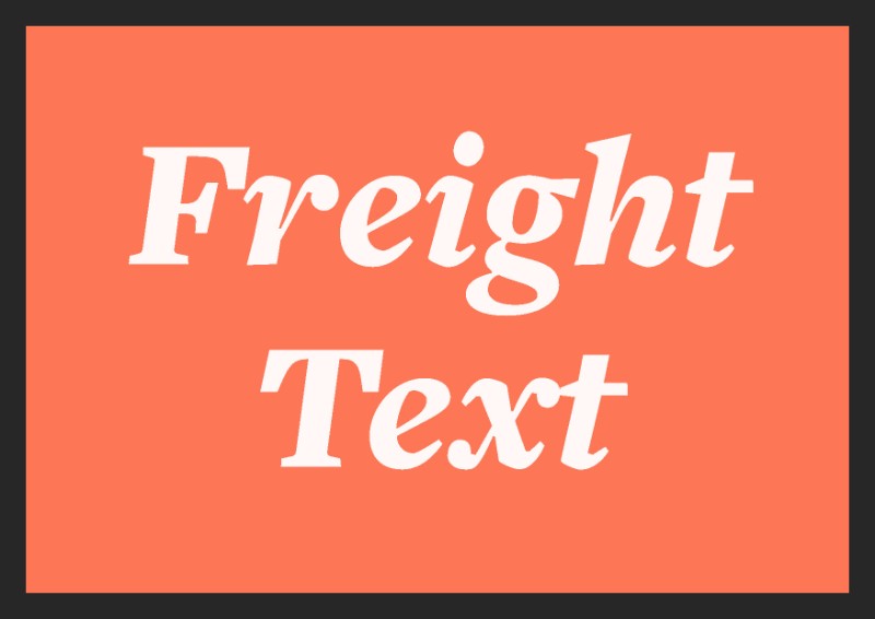best free italic fonts freight text