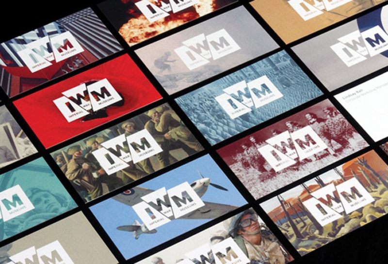 folded origami graphic design indesign brochure branding imperial war museum hat-trick