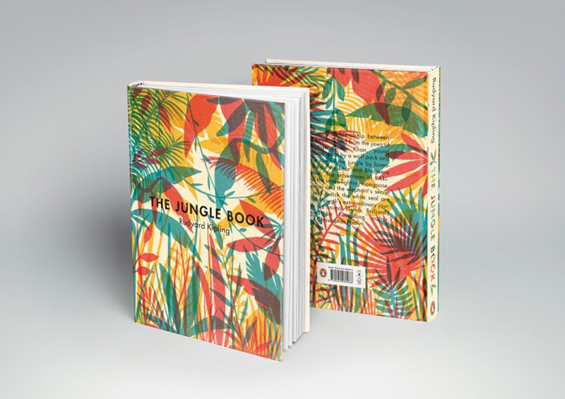 color indesign jungle book vintage print