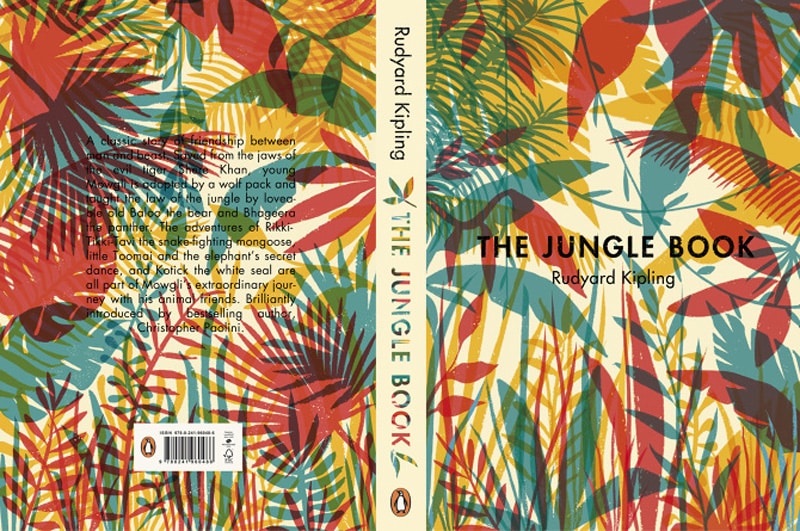 color indesign jungle book vintage print