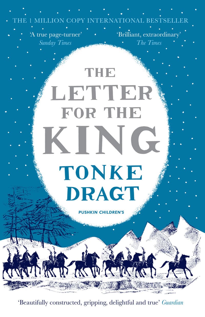 vintage print design book cover pushkin letter for the king tonke dragt winter edition