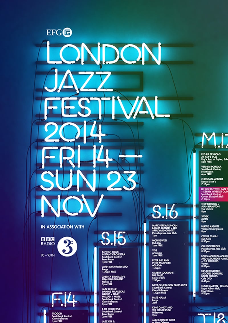 flyer design promotional marketing london jazz festival