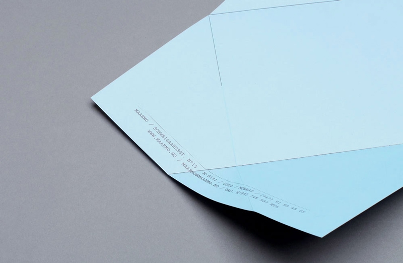 folded origami graphic design indesign menu maaemo bureau bruneau
