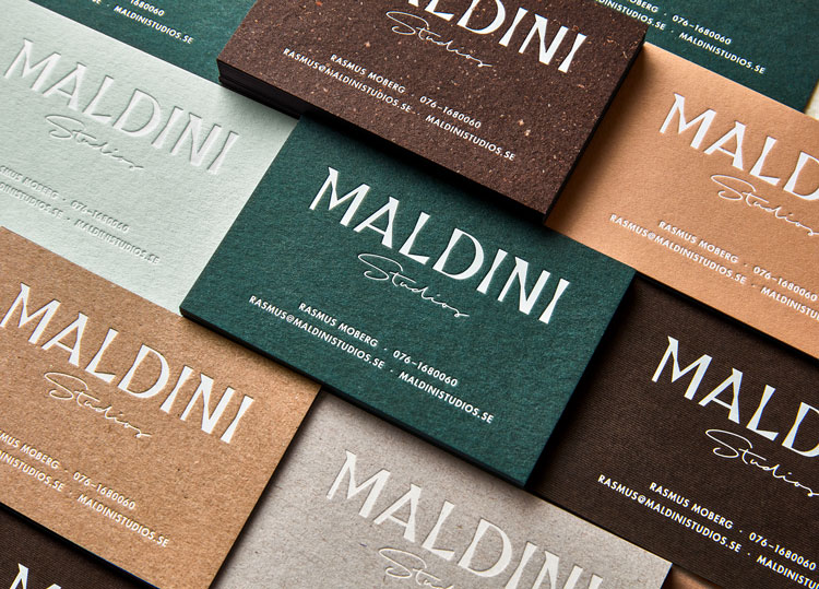 2018 graphic design print design trends texture maldini studio stationery business cards