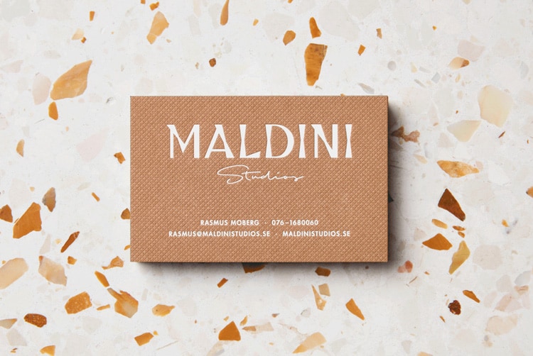 2018 graphic design print design trends texture maldini studio stationery business cards