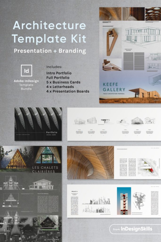 architecture indesign template kit architecture portfolio architecture presentation board architecture business card architect portfolio architect branding