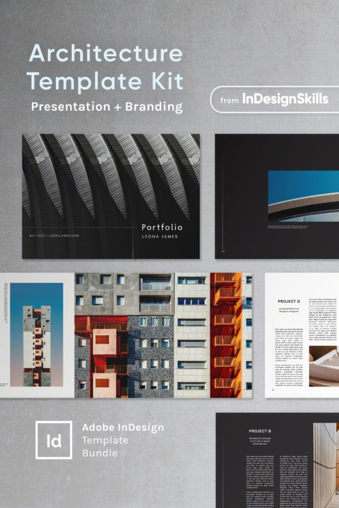 architecture indesign template kit architecture portfolio architecture presentation board architecture business card architect portfolio architect branding