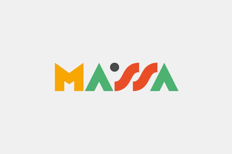 retro branding brand design brand identity mondrian primary colors bauhaus swiss school pizzeria massa restaurant logo