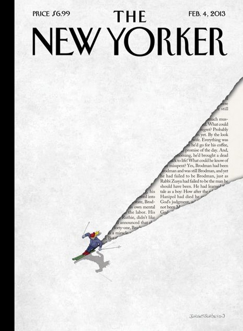 indesign inspiration playful text layered text the new yorker