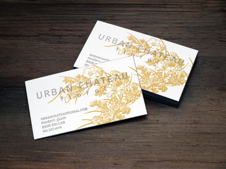print and grain letterpress business card stationery vintage retro