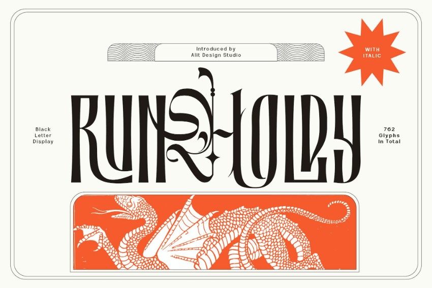 runholdy font blackletter font gothic font best 2024 fonts font trends 2024 what are trendy fonts new fonts 2024 what is the best font 2024