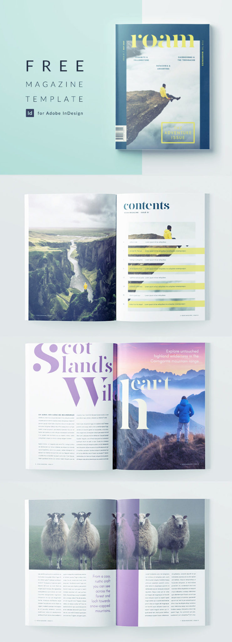 free indesign magazine template - download this professionally designed template for an indesign travel magazine