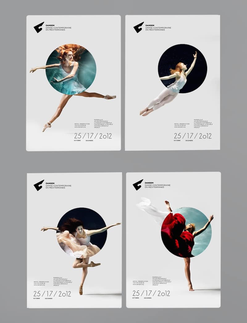 indesign photography layout inspiration dance branding programme dansem officina