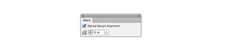 indesign hung punctuation optical margin alignment messy paragraphs typography