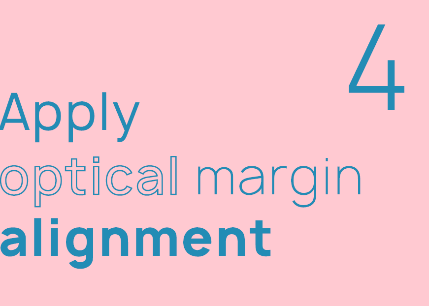 typography rules you need to know indesign optical margin alignment