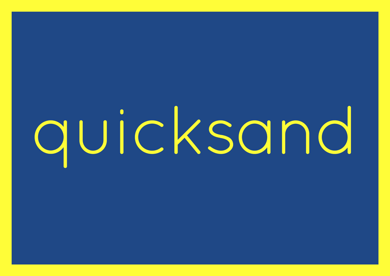 best free fonts for branding and logo design quicksand