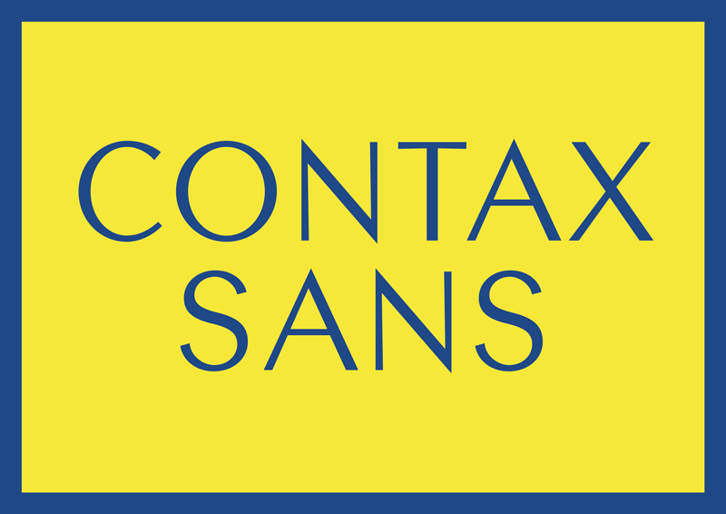 best free fonts for branding and logo design contax sans