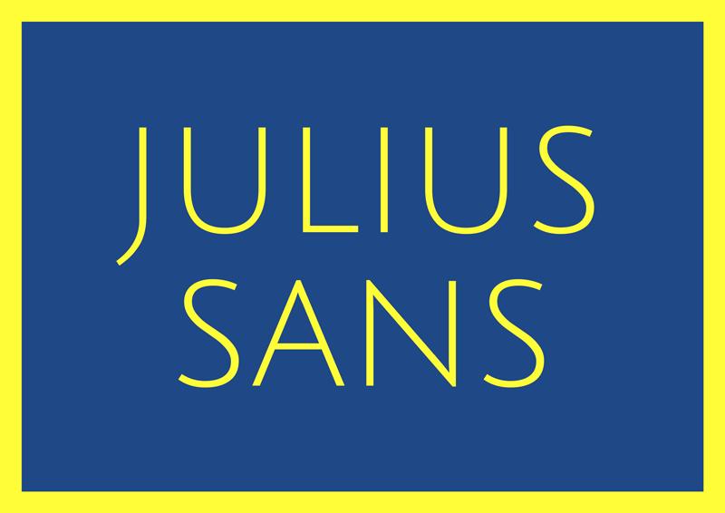 best free fonts for branding and logo design julius sans