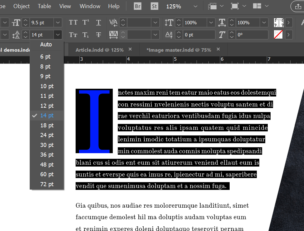typograohy rules you need to know indesign leading